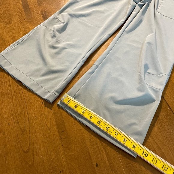 Patagonia Women's Gray‎ Drawstring Capri Pants Split Hem Lightweight Sz 8 - Picture 9 of 9